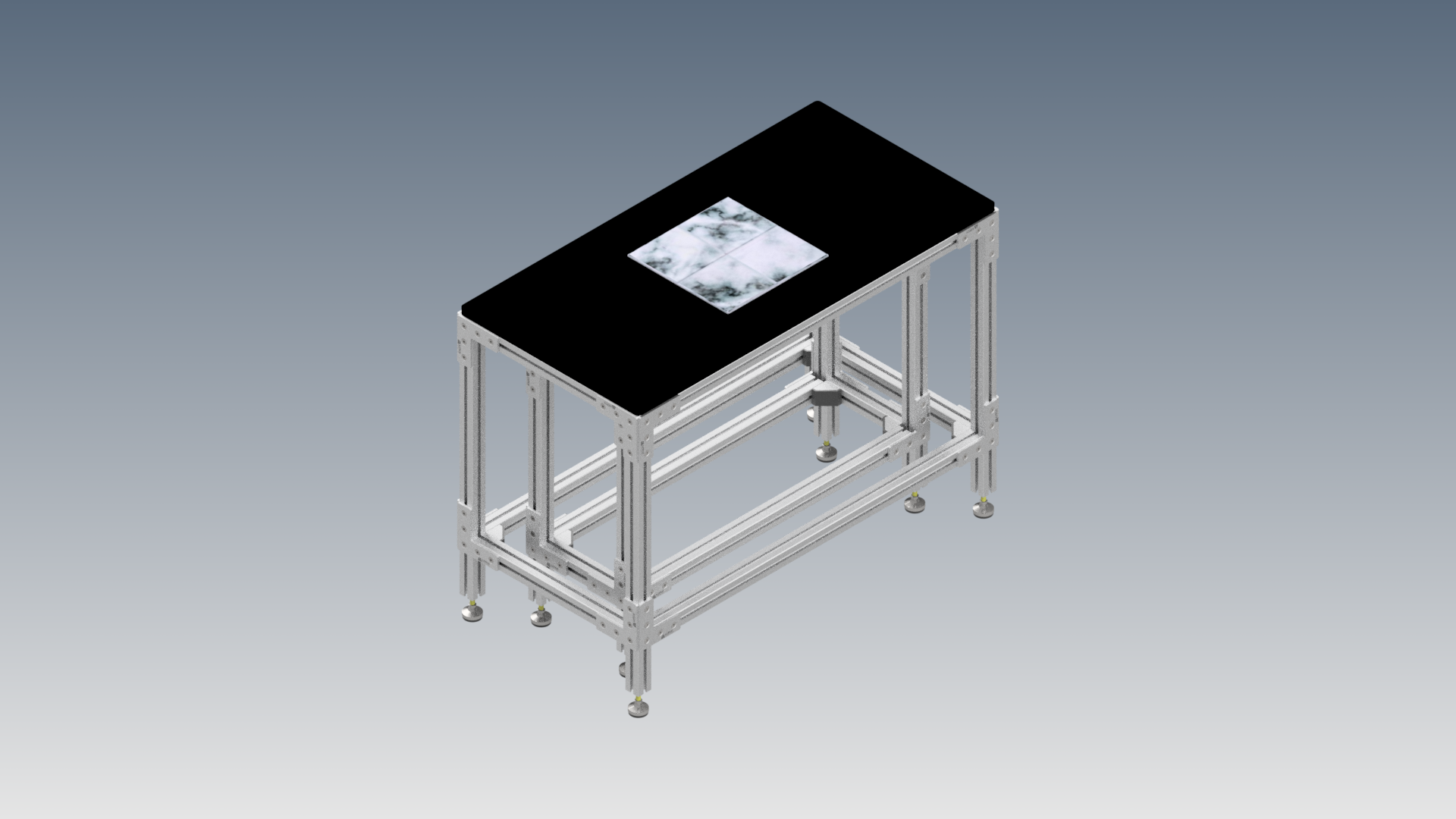 Mesa Antivibratoria Render